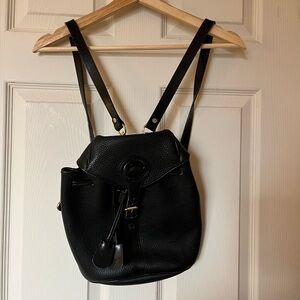 Dooney & Bourke Black Leather Backpack